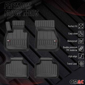 MINI COUNTRYMAN Floor Mat - Omac - Proline Premium TPE - Black - '17-'24